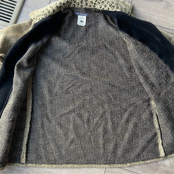 Vintage  Villa Factory Western Zebra Print Woven Tapestry Jacket - Picture 11 of 16